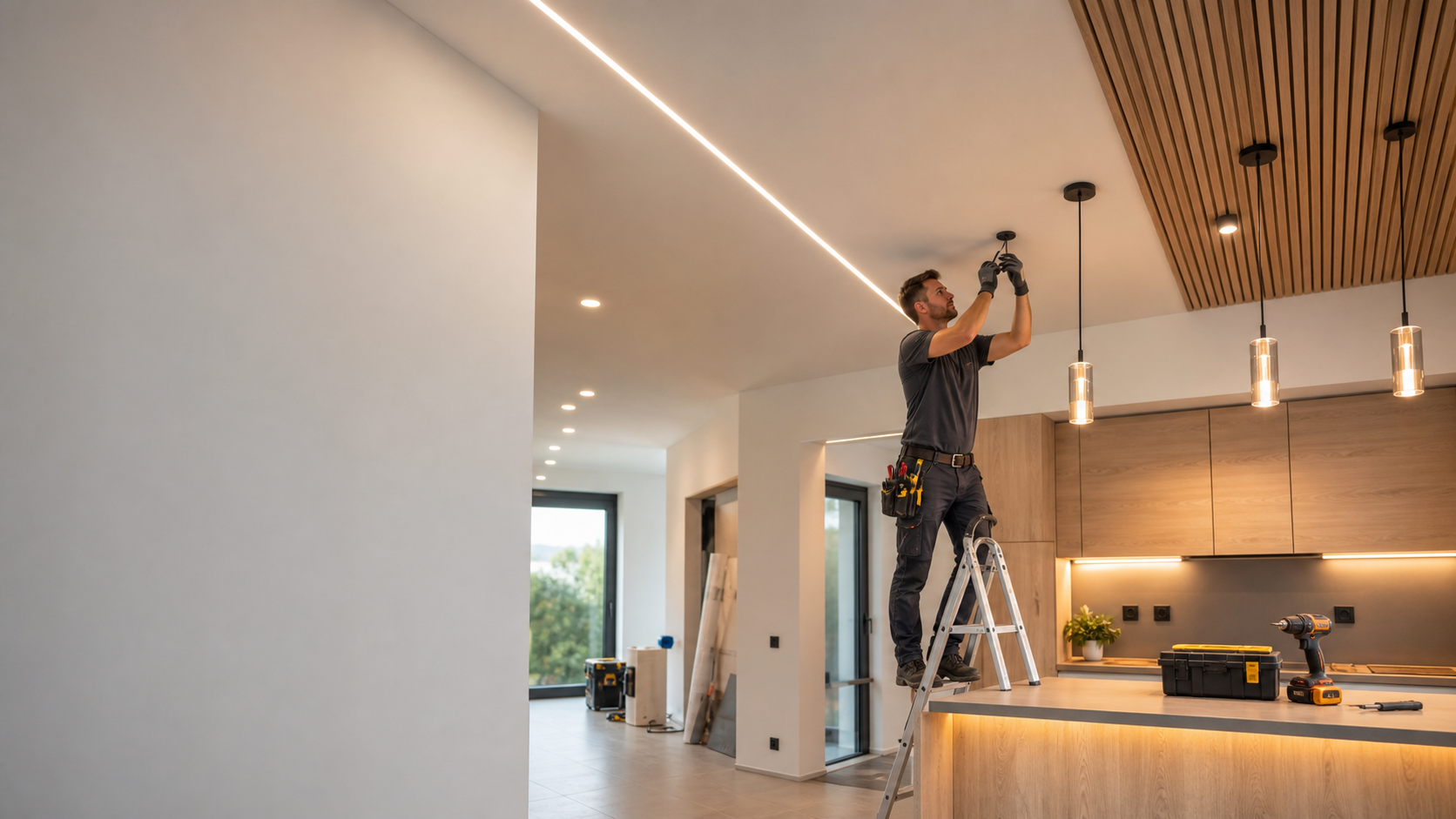 Designové osvětlení a elektroinstalace v interiéru
